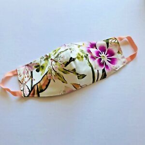 New SHEiser Lilac Reversible Face Mask Wrap White Purple