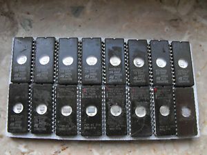 ELEKTRONIK BAUTEILE*16 x EPROMs*M2732A-2FI*KERAMIK*KONVOLUT*GEBRAUCHT*BASTLER*