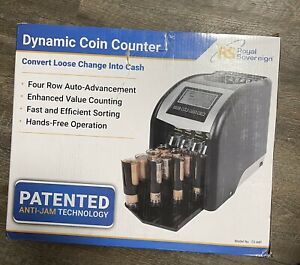Royal Sovereign FS-44P 4 Row Electric Coin Counter w Anti Jam Technology