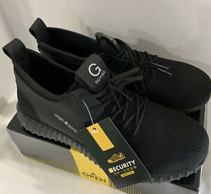 Men&#039;s Sport Guyisa Steel Toe Work Shoe Size US 11 Black Security Eu46