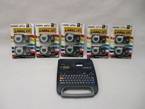 Casio Label It EZ Thermal Label Printer Maker 2 Line KL-750B &amp; CARTRIDGE BUNDLE