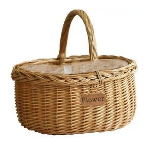 1PC Prime Durable Chic Sturdy Woven Basket Wicker Woven Basket