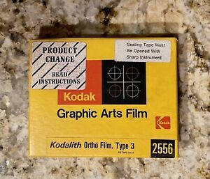 4x5 Kodak Kodalith Ortho Film Type 3 50 Sheets Graphic Arts Film 2556 Exp 1977