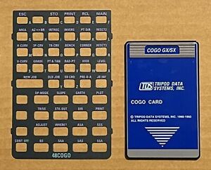 TDS COGO Survey Card For HP 48GX Calculator