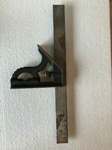 Antique Starrett 12&#034; Combination Square 4R GRAD Hardened Steel Blade