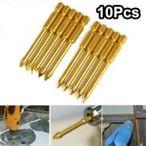 Glass Drill Bit Drill Bit Glass Tile Marble Mirror Ceramic Spear Head Alloy Gold