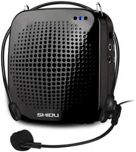Portable Voice Amplifier 15W,SHIDU Personal Voice Amplifier with Wired Headset