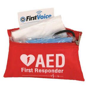 FIRST VOICE V18112 Basic AED Responder Kit in Nylon,5&#034; H