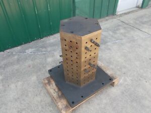 HEXAGONAL TOMBSTONE CNC MACHINE boring mill vise base riser work holding tool