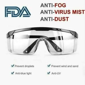 Motorcycle Safety Goggles Glasses Eye Protection Work Anti-Fog Splash Lab R7O6