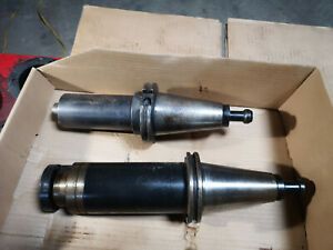 LOT OF 2 CAT50 Shell Tool Holders with Heavy Duty Extentions 587