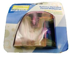 Battery Operated Pencil Sharpener Westcott Titanium Bonded Non-stick New A2 Or 3