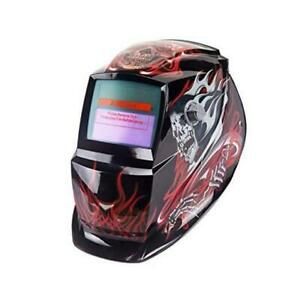 Solar Power Auto Darkening Welding Helmet Wide Viewing Field Ghost of death