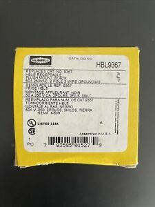 Hubbell Wiring Device-Kellems Hbl9367 50A Single Receptacle 250Vac 6-50R Bk