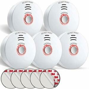 SITERLINK Smoke Alarm Fire Detector 10 Year Smoke Alarm Photoelectric with No...