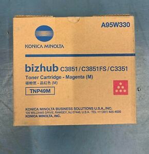 Genuine Konica Minolta Bizhub TNP49 Toner Magenta TNP49M OEM C3351 C3851