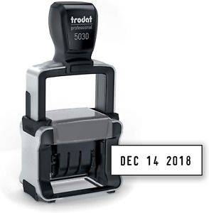 Trodat Professional 4.0 Date Only Stamp, Self Inking, Impression Size 1-5/8” x