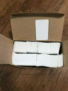 1000 White Unstrung Blank Garment Price Tags-Large 1 3/4 w x 2 7/8&#034; h