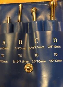 Anytime Tools 4 pc full-ball precision small bore gage gauge set AT201869