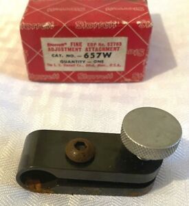 STARRETT 657W FINE ADJUSTMENT ATTACHMENT  FOR MAGNETIC BASE DIAL INDICATOR