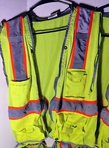 Condor High Visibility Vest 11K775A Medium Class 2 Yellow/Green Polyester