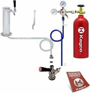 Kegco BF STCK-5T Standard Tower Kegerator Conversion Kit with 5 lb Co2 Tank