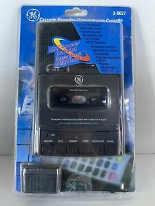 General Electric NEW Portable Cassette Recorder 3-5027 w/ AC/DC Converter + Extr