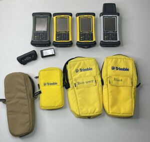 Lot of 4 Trimble Nomad Data Collector w/ Carrying Pouch And Stylus [Parts Only]