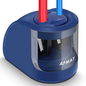 AFMAT Large Pencil Sharpener, Pencil Sharpener for Large Pencils, Electric for
