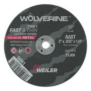 3 X 035 WOLV TY1 C-O WHL  A60T  1/4 AH 56061  - 1 Each