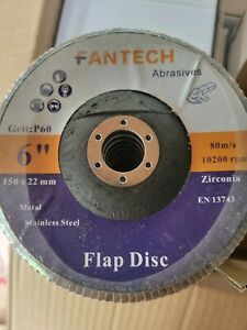 10 pack 6 inch zircona p60 Flap Disc T29