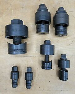 Greenlee Knockout Punch Set  Conduit Punch Lot of 7