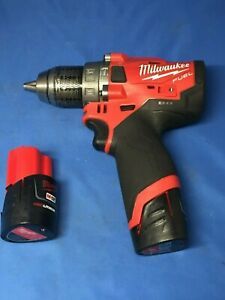 MILWAUKEE 2504-20 1/2&#034; 12 VOLT HAMMER DRILL/DRIVER