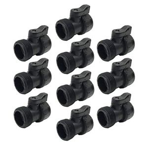 Home 10 Pack Plastic Garden Hose Shut Off Valve Water Shutoff Valve Ball