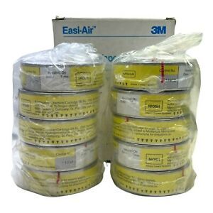 3M 7253 EASI-AIR ORGANIC VAPOR/ACID GAS CARTRIDGE PACK OF 10 NEW/UNUSED SURPLUS