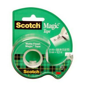 3M 104 SCOTCH MAGIC TAPE 1/2 INCH X 450 INCHES