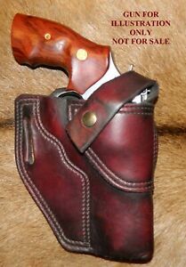 Gary C&#039;s Leather Avenger HOLSTER S&amp;W N Frame 4&#034; Retention Strap. Pinch Guard.