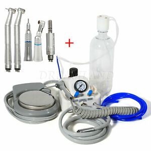 Dental Air Turbine unit w/3-way Syringe + High Low Speed Handpiece 4H Motor `k`2