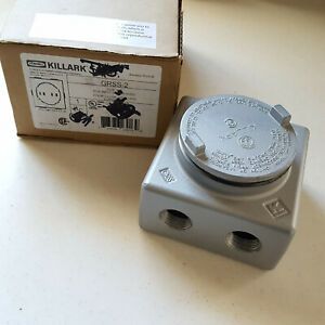 Killark GRSS-2 Explosion Proof Junction Box with (7x) 3.4&#034; Hubs