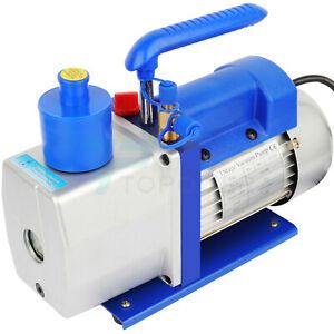 3.5CFM 1/4hp Rotary Vane Air Deep Vacuum Pump HVAC R410a R134 AC Refrigerant