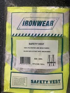 NEW Reflective SAFETY VEST for Dogwalk Hike Jog Bike Yellow / Lime  FITS S-XXL