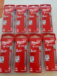 Milwaukee Liquidation!-New 48-22-1109 &#034;9mm&#034; Snap Blades 8-Packs-10 Blades A Pack