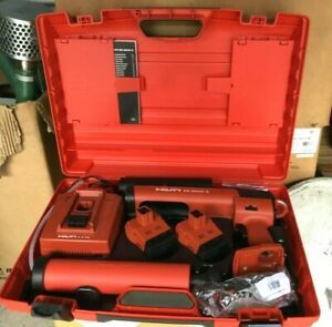 Unused  Hilti ED-3500-A Cordless  Adhesive Gun w/ Batteries &amp; Charger