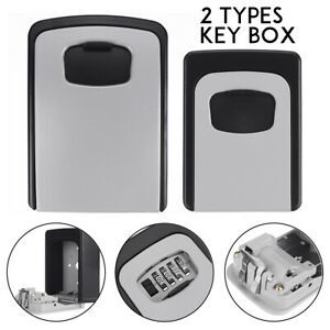 Outdoor 4 Digital Password Key Combination Lock Storage Box Wall Mounte ll CN