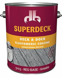 SC0031034-16 Deck &amp; Dock Elastomeric Coating, Red, Gallon - Quantity 1