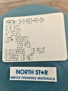 North star LAPPING FILM Bulk Lot 350 Diamond Discs 9 mic 4 inch discs