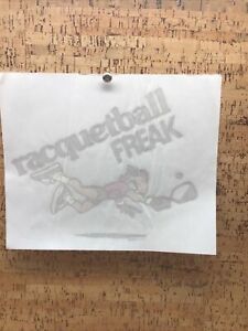 Vintage 1980 SSI Racquetball Freak Ball Paddle Iron-On Transfer T-5