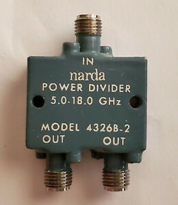 NARDA POWER DIVIDER  MODEL 4326B-2  5.0-18.0 GHz