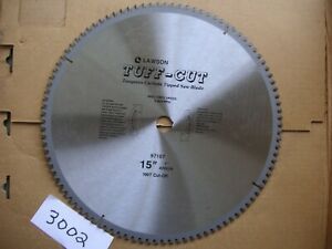 Lawson Tuff-Cut 15 inch saw blade 1 inch arbor