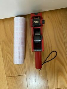 Price Tag Gun Labeler MX-5500 8 Digits Red and Labels